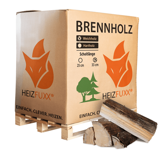 Paligo Heizfuxx Brennholz Weichholz 33cm 1SRM Palette - Brennholz-Scheiffele.de - Ihre Anlaufstelle für hochwertiges Brennholz!